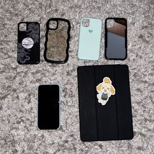 iPhone 11 (64GB) + iPad 8th Gen (128GB) with Cases